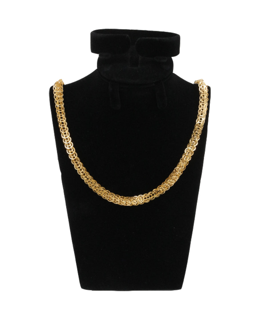 22" 22K Gold Byzantine Chain Necklace – 20g | Bigeasy Jewellers